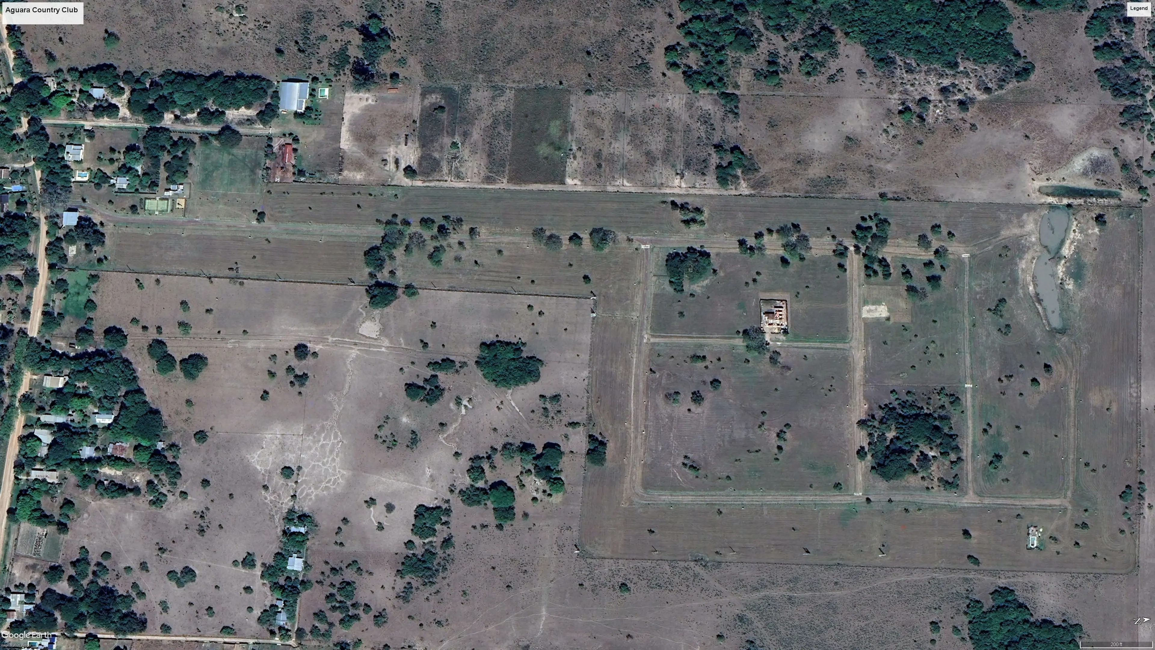 Vista satelital Aguará Country Club